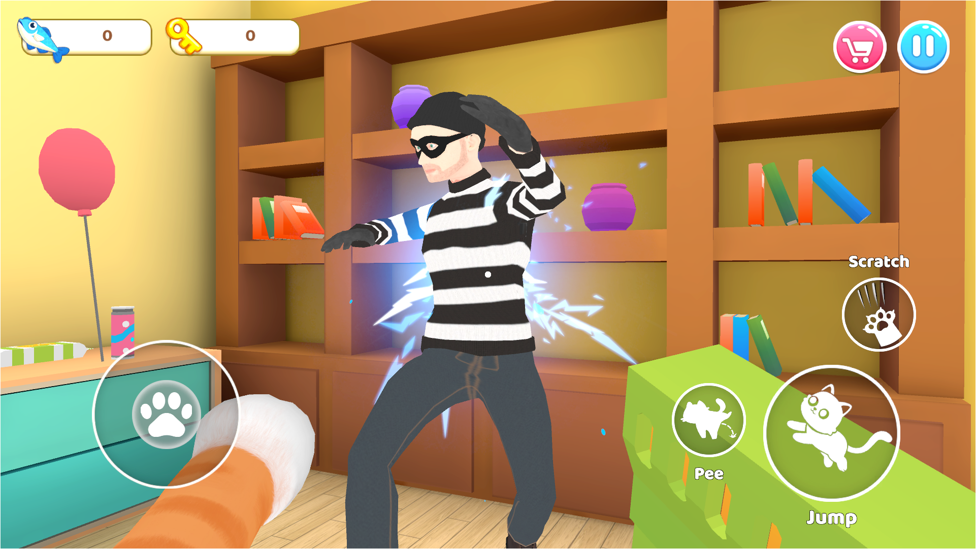 اسکرین شات 2 بازی Cat Mayhem: Gran’s Angry