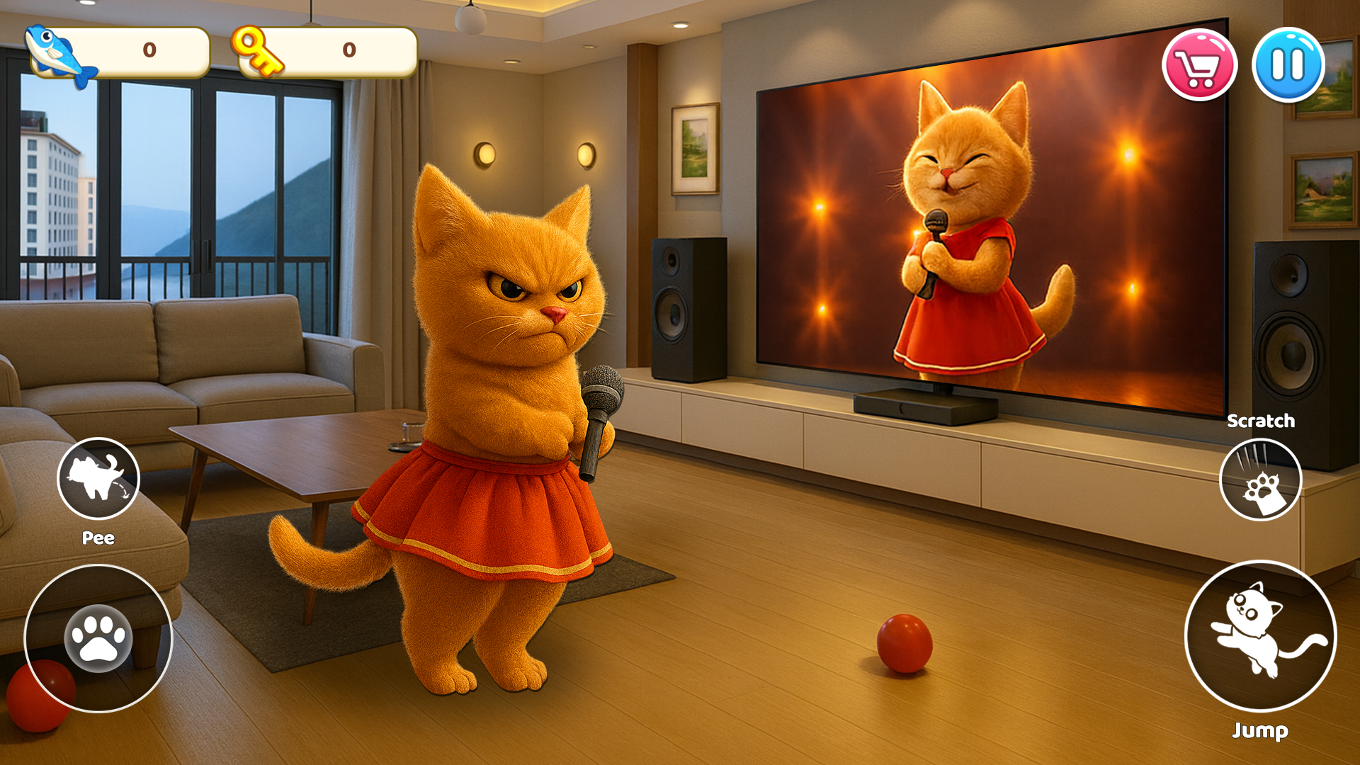 اسکرین شات 5 بازی Cat Mayhem: Gran’s Angry
