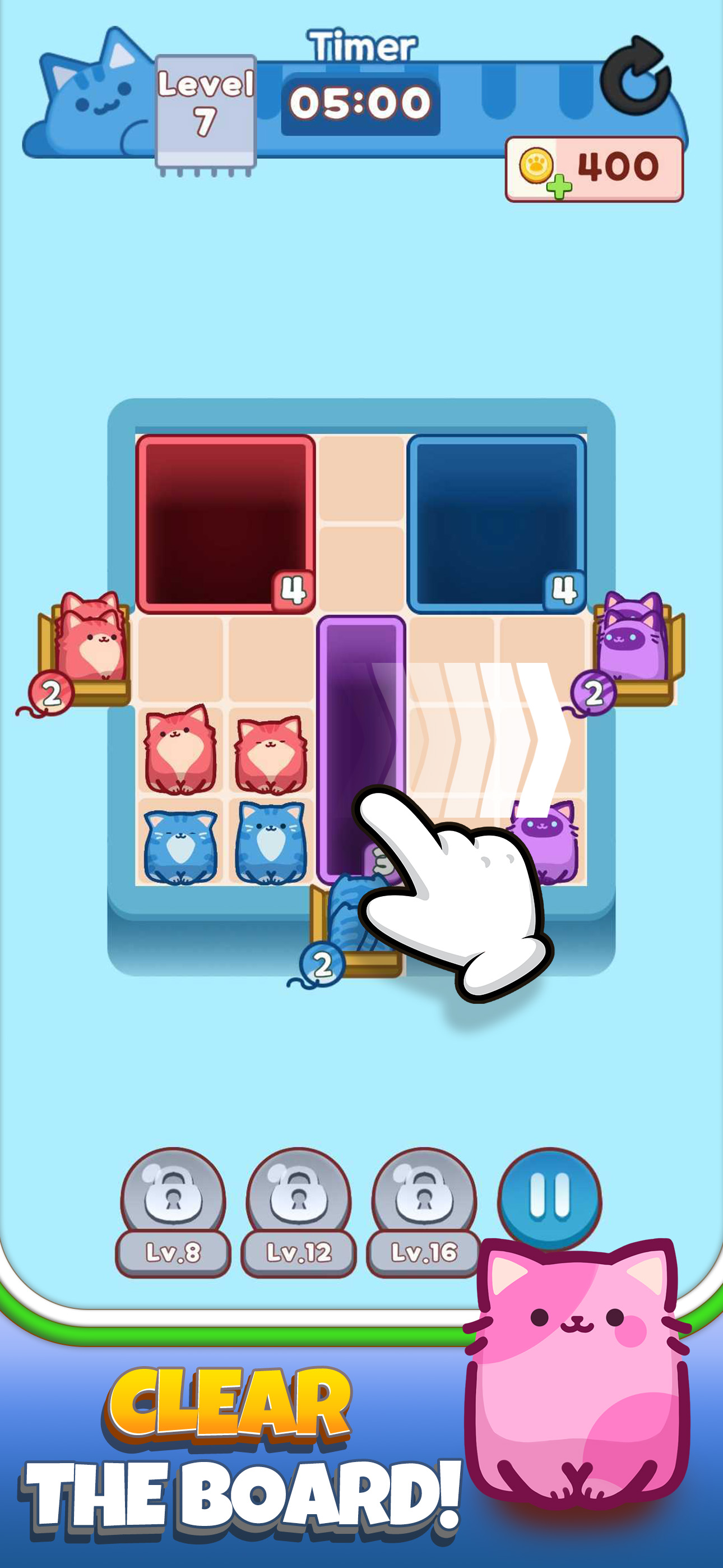 اسکرین شات 2 بازی Drop the Cat!