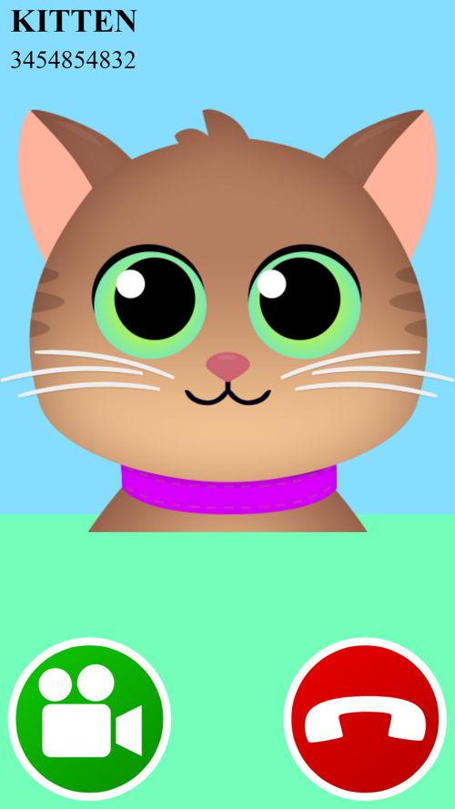 اسکرین شات 3 بازی fake call video cat 2 game