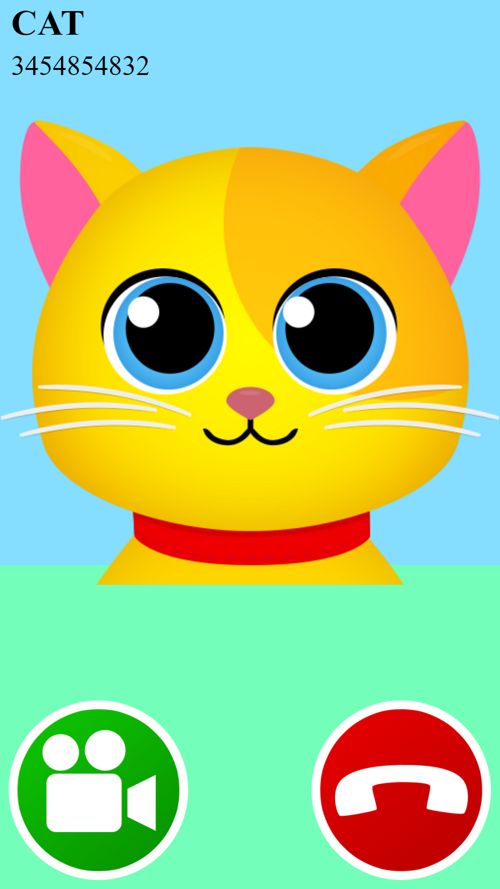 اسکرین شات 1 بازی fake call video cat 2 game