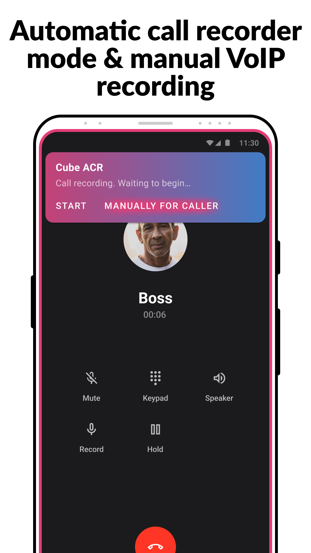 اسکرین شات 3 برنامه Call Recorder - Cube ACR
