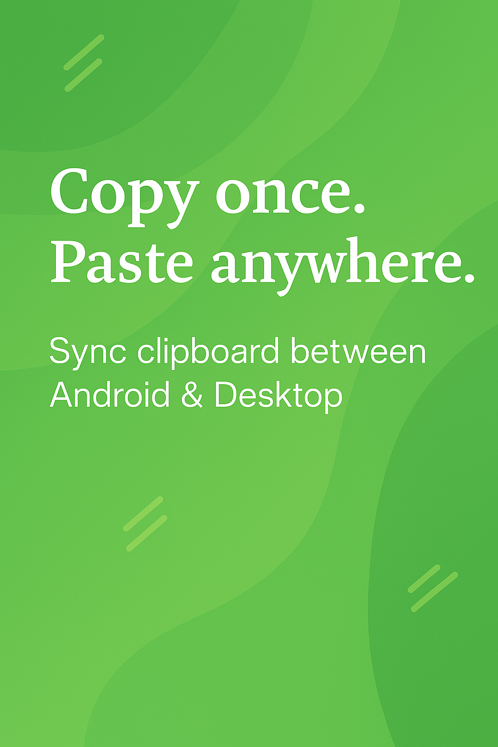 اسکرین شات 1 برنامه Clip Cloud - Clipboard Sync