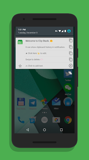 اسکرین شات 3 برنامه Clip Stack - Clipboard Manager (Free, No-Ads)