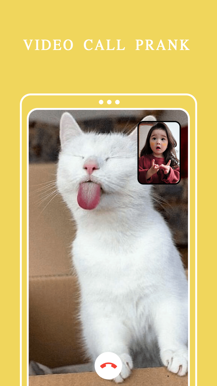 اسکرین شات 2 برنامه Cat Fake Video Call Cat Game