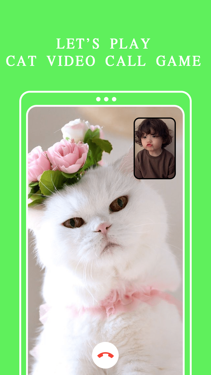 اسکرین شات 3 برنامه Cat Fake Video Call Cat Game
