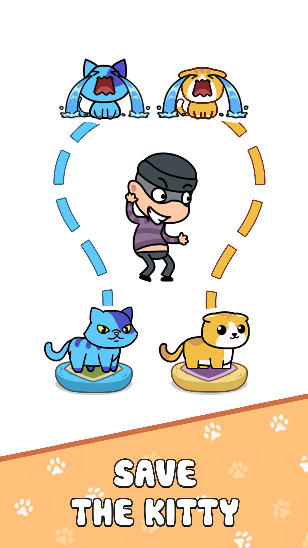 اسکرین شات 4 بازی Cat Rush: Draw Puzzle Game