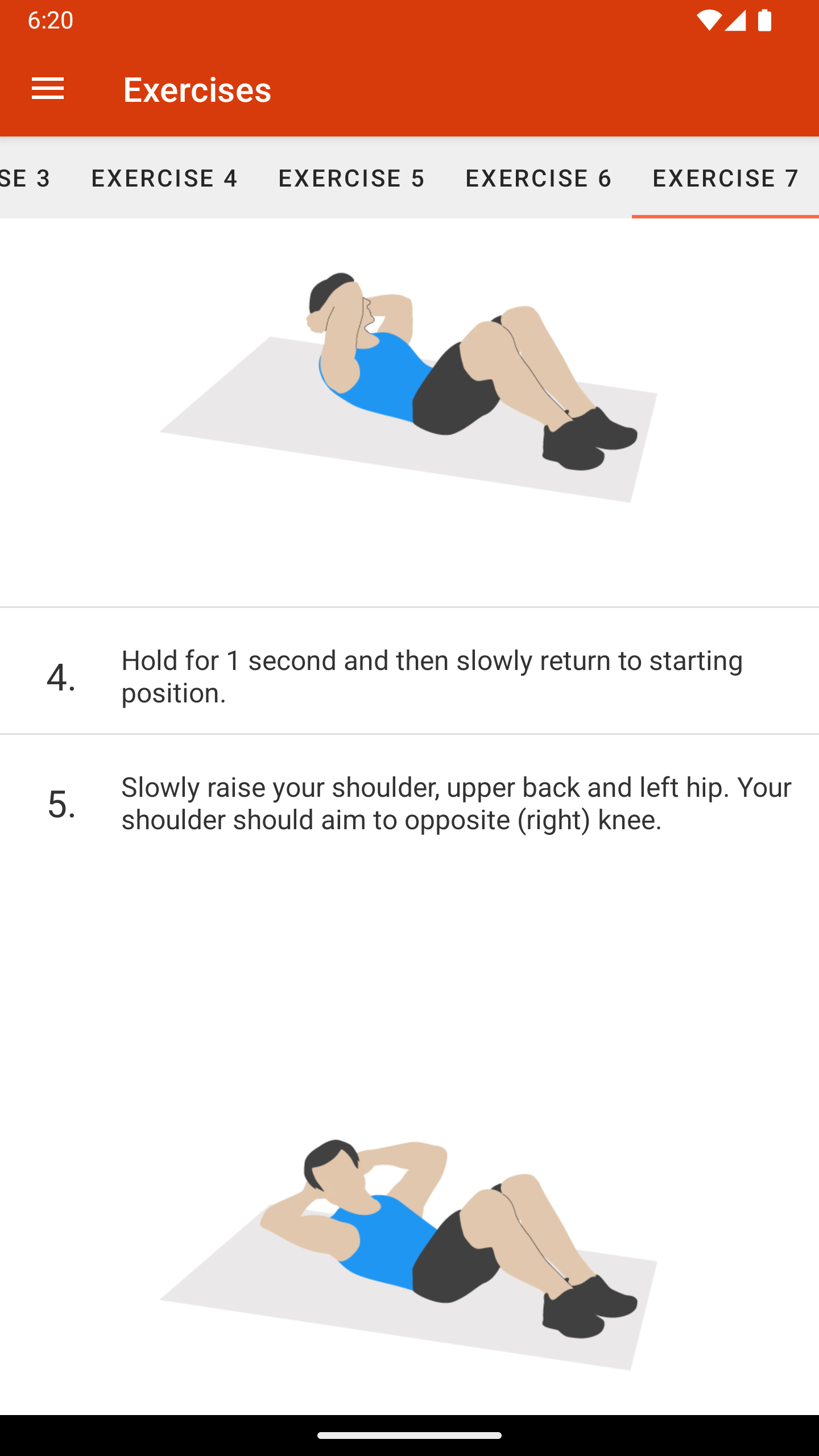 اسکرین شات 3 برنامه Abs workout ABS II - lose fat