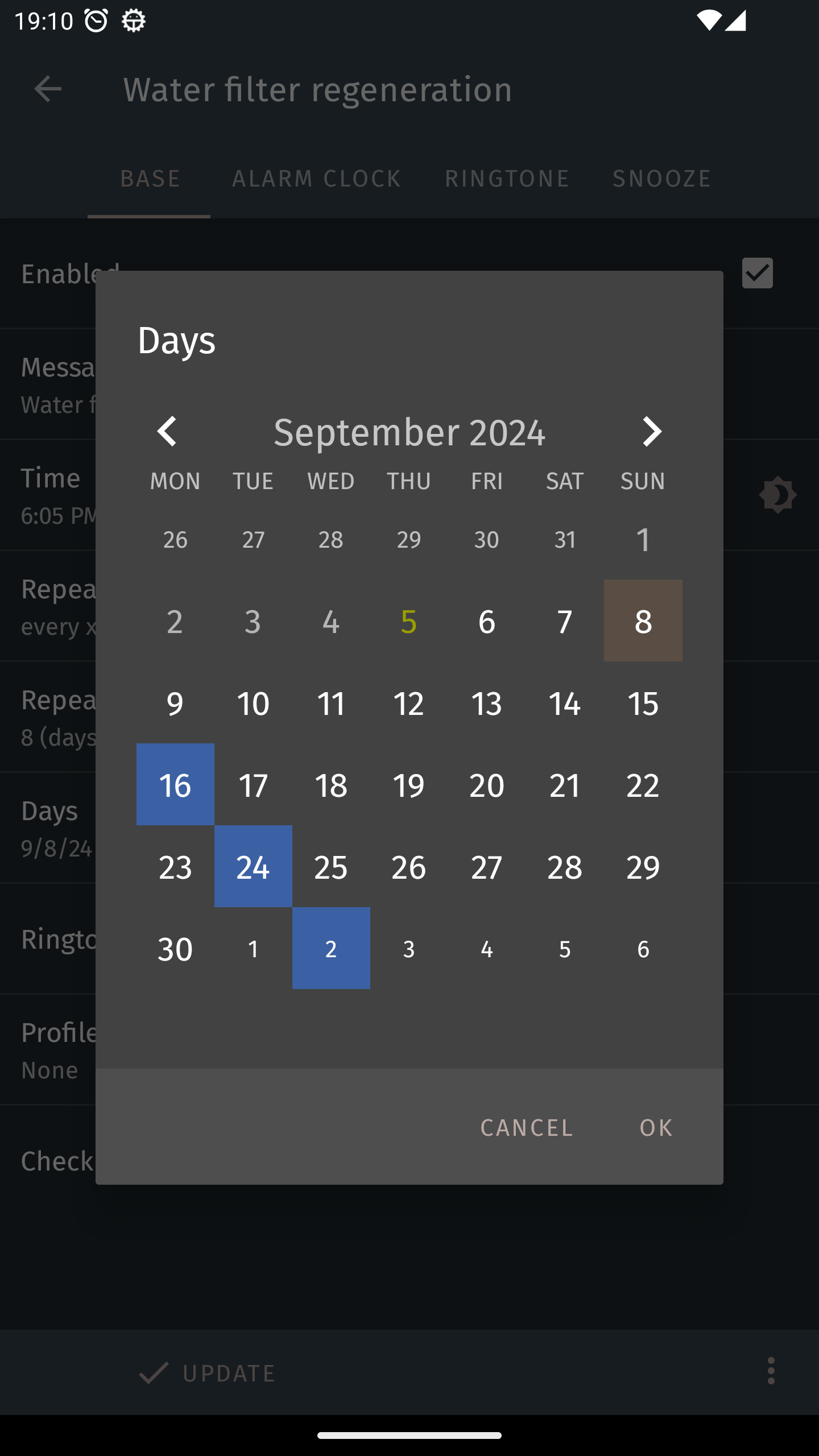 اسکرین شات 3 برنامه Alarm clock + calendar + tasks