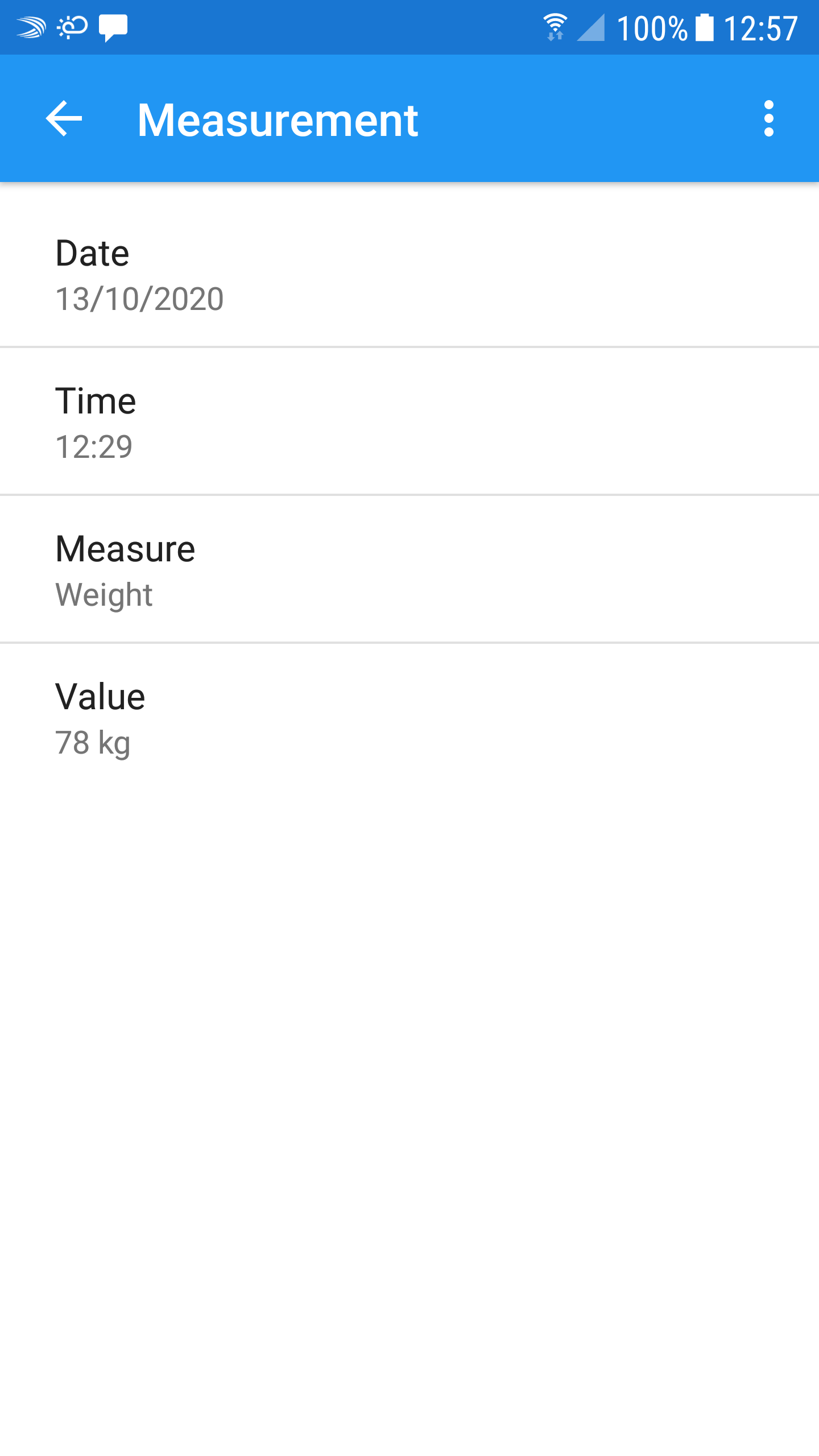 اسکرین شات 8 برنامه Body measurements - weight, BM