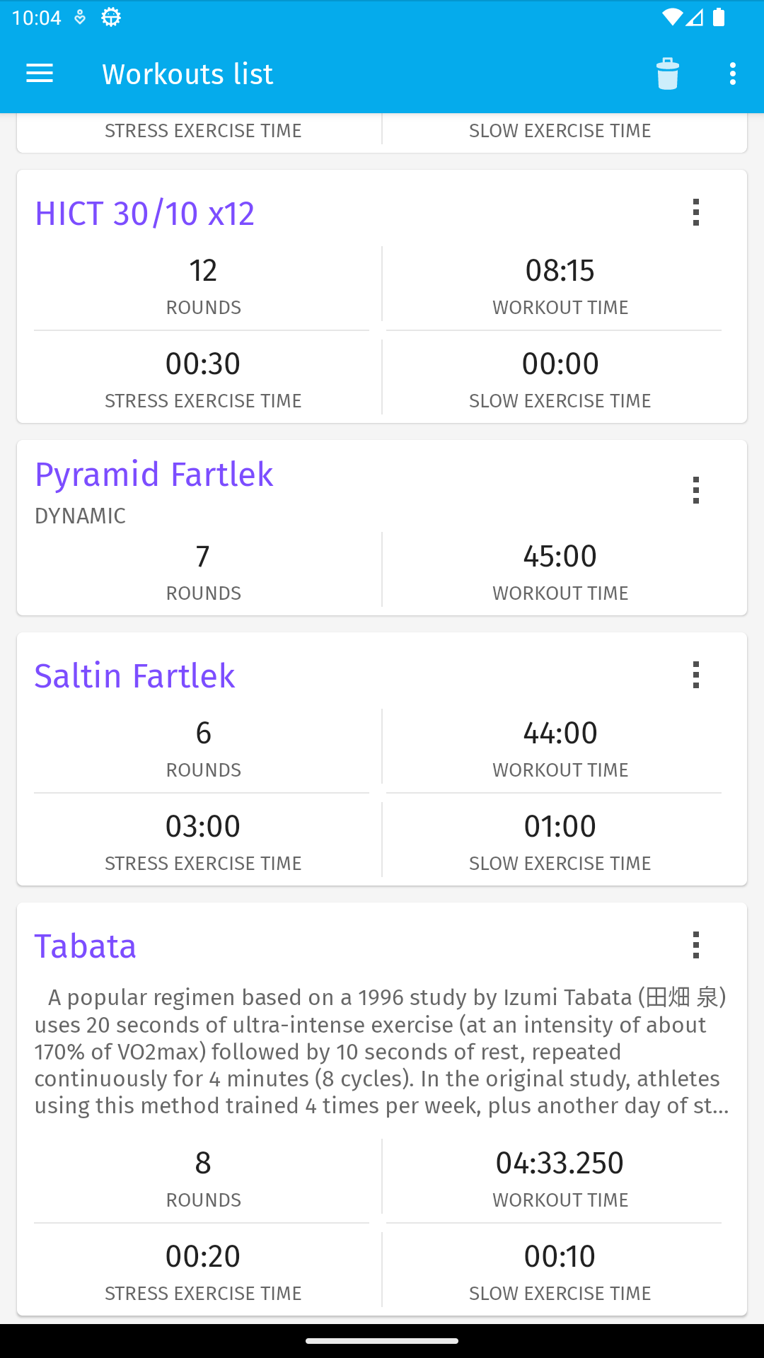اسکرین شات 3 برنامه Tabata HIIT  interval timer