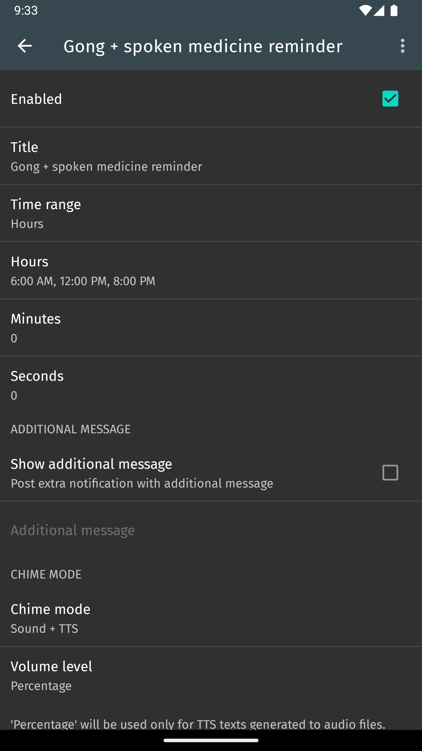 اسکرین شات 3 برنامه Hourly chime