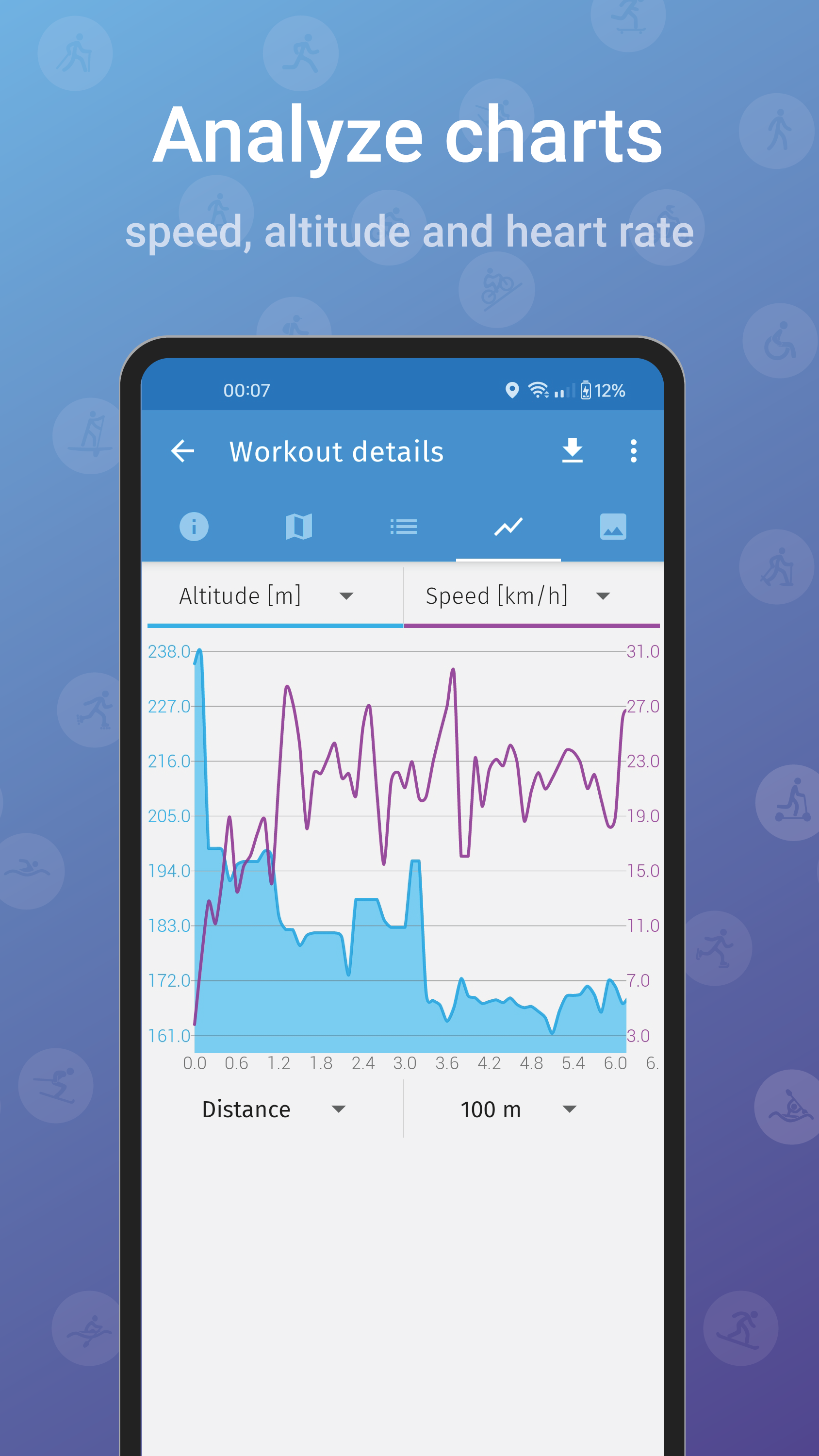 اسکرین شات 8 برنامه Caynax - Running & Cycling GPS