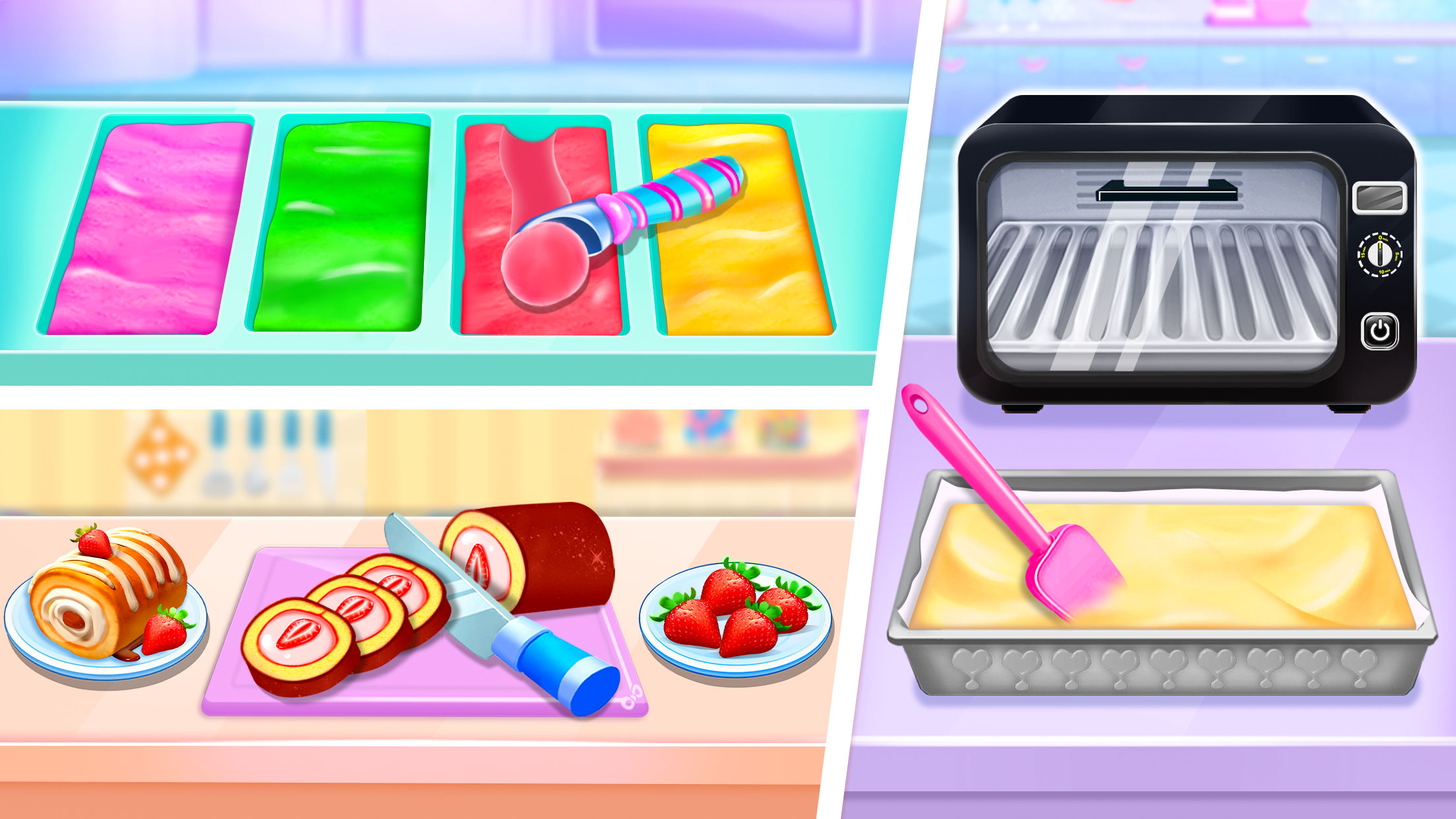 اسکرین شات 1 برنامه Ice cream Cake Maker Cake Game