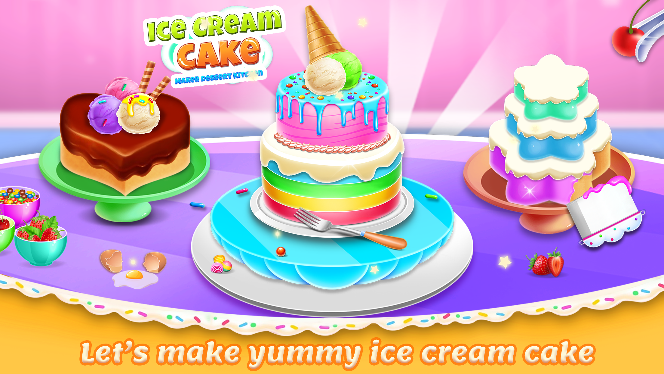 اسکرین شات 7 برنامه Ice cream Cake Maker Cake Game
