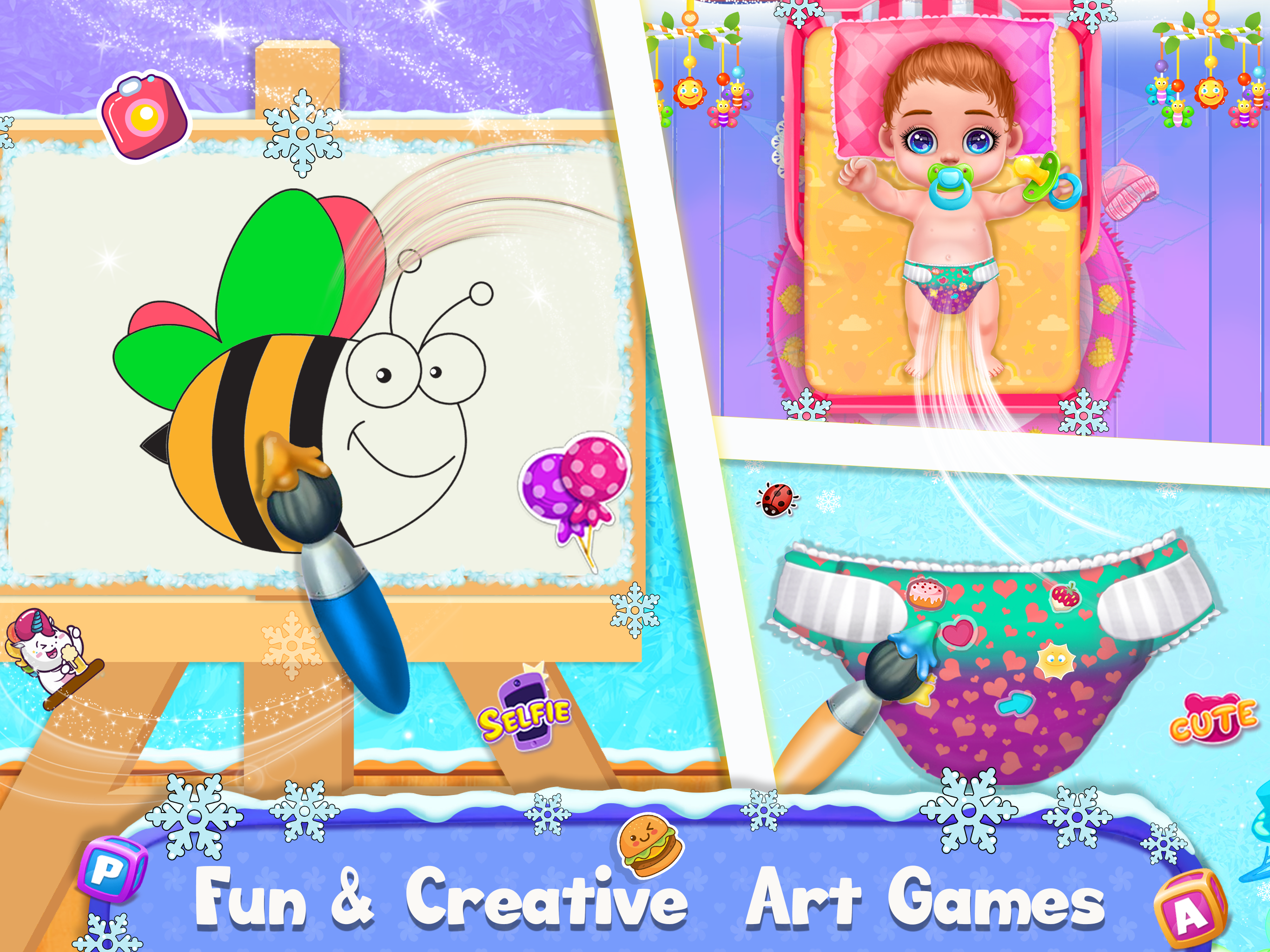 اسکرین شات 7 برنامه Ice Princess Mom and Baby Game