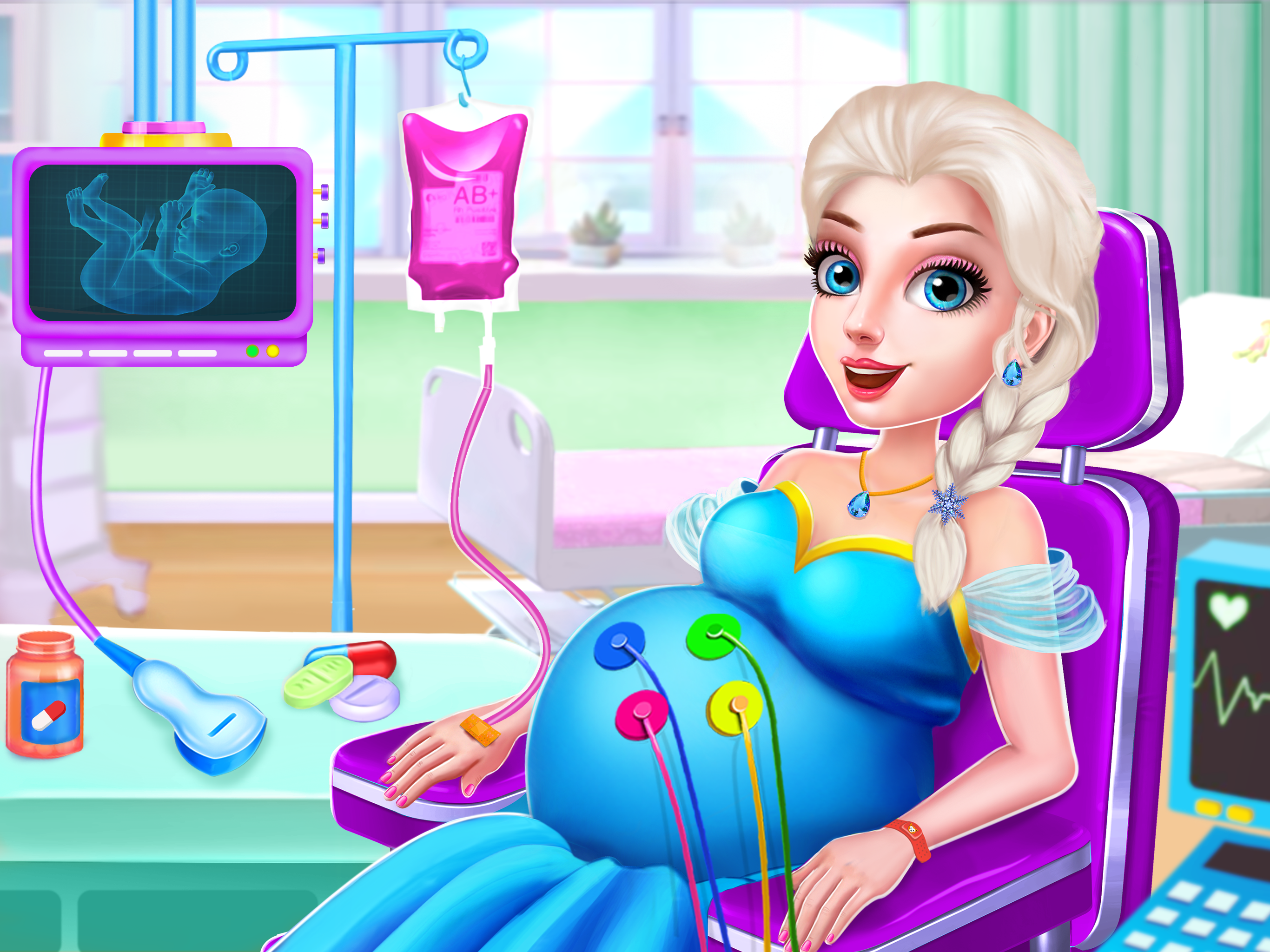 اسکرین شات 2 برنامه Ice Princess Mom and Baby Game