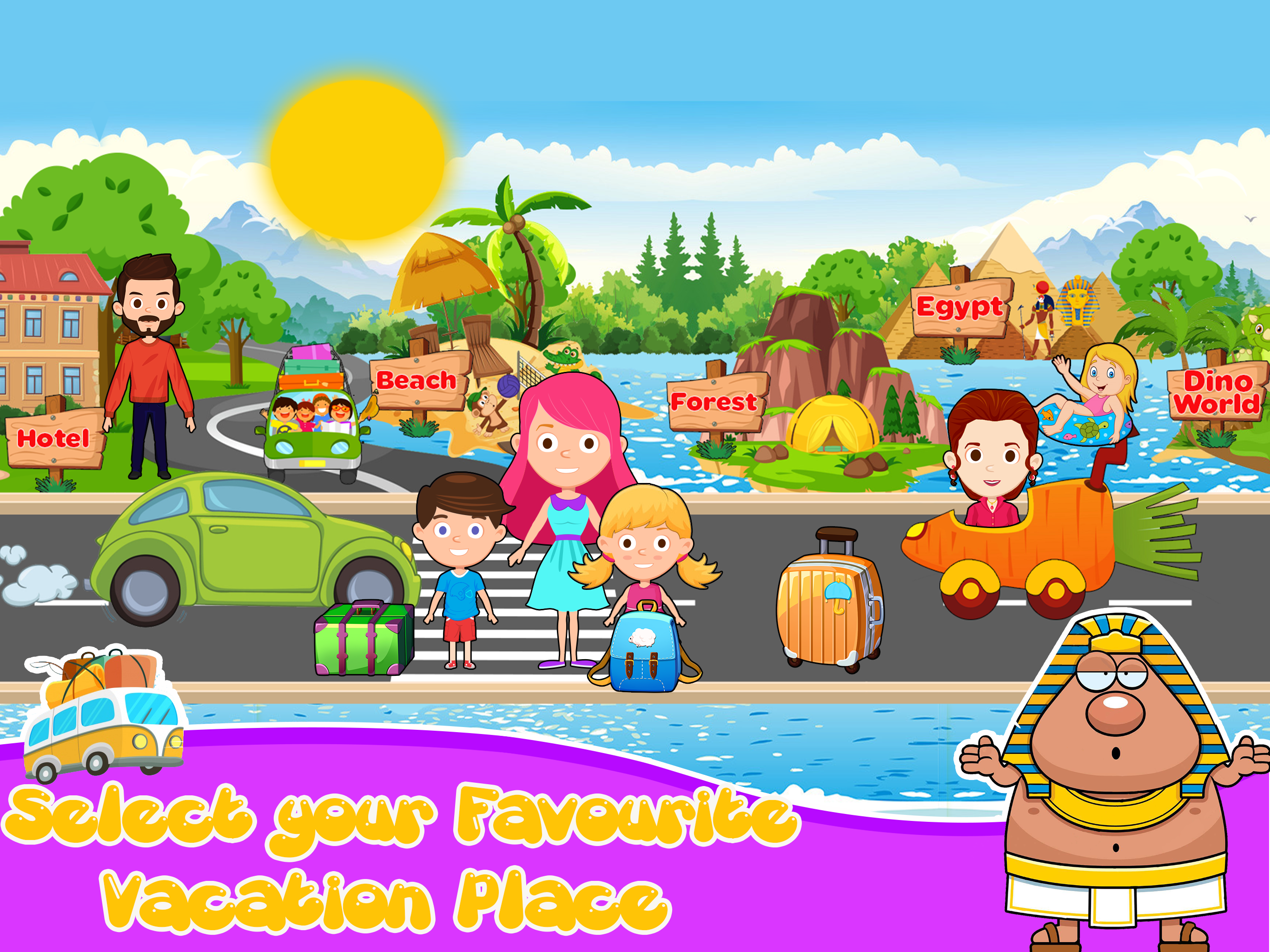 اسکرین شات 3 برنامه Toon Town: Vacation