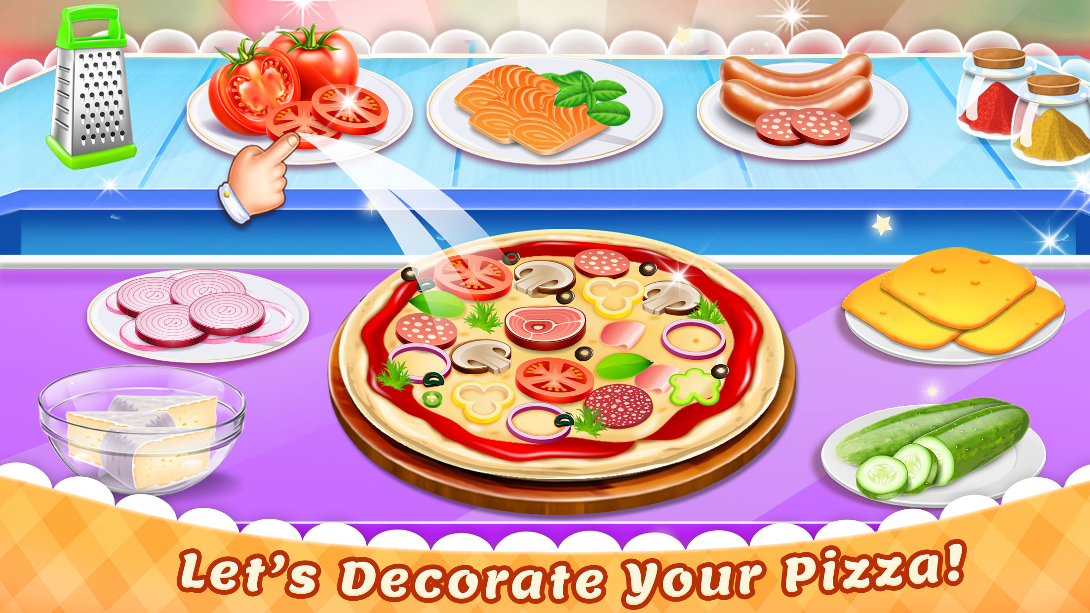 اسکرین شات 8 برنامه Pizza Maker Food Cooking Games