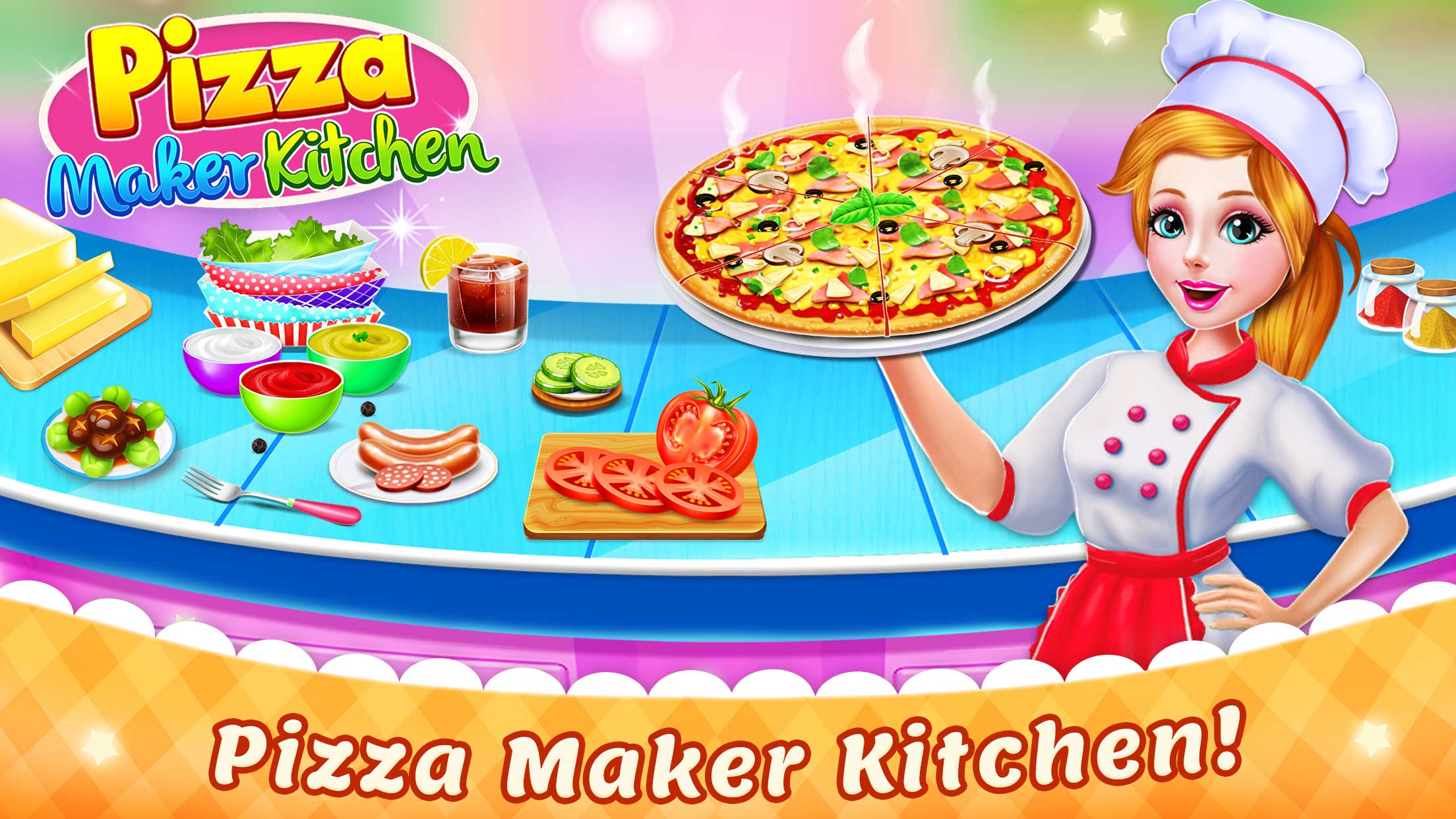 اسکرین شات 4 برنامه Pizza Maker Food Cooking Games