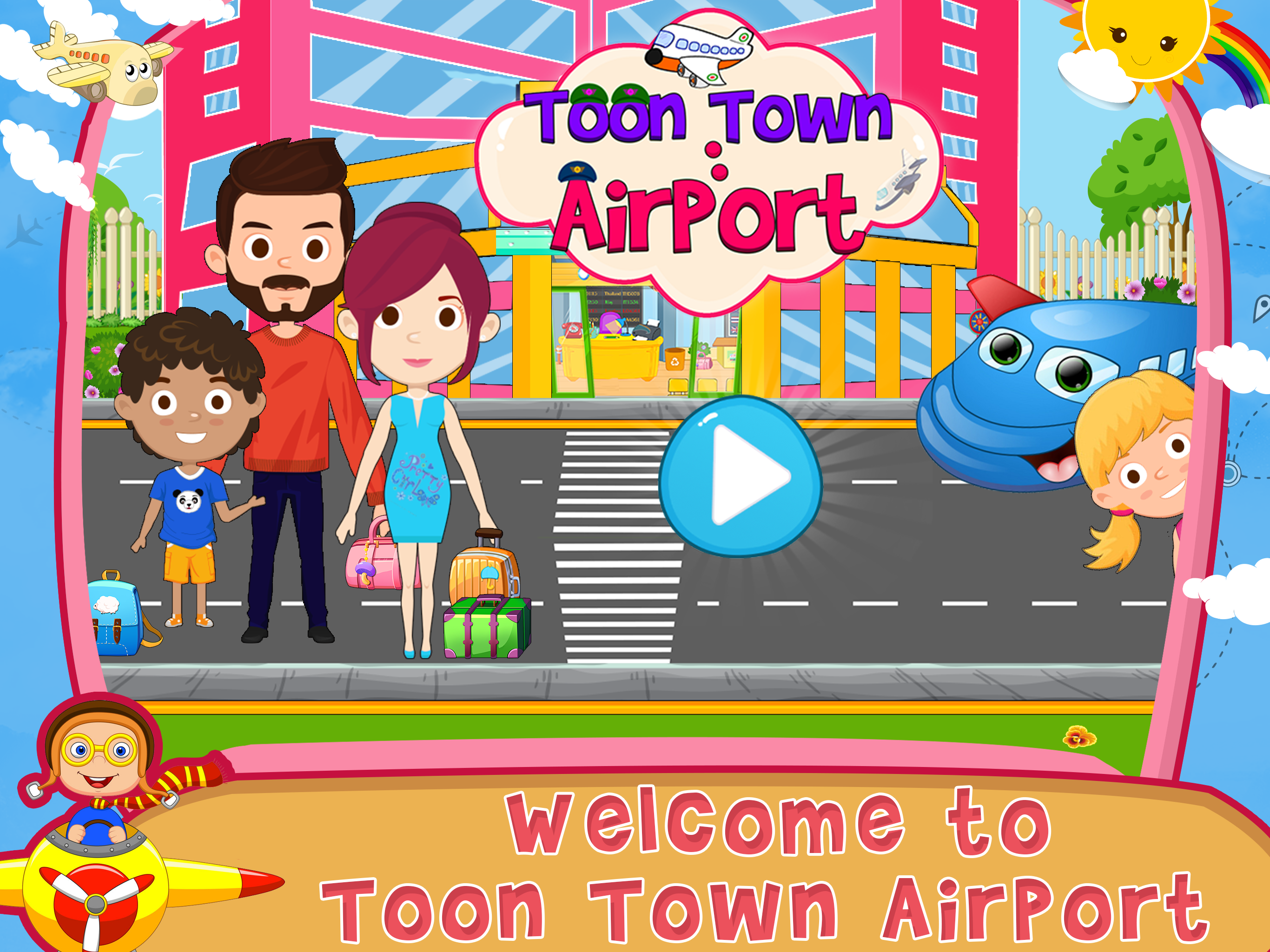 اسکرین شات 1 بازی Toon Town - Airport