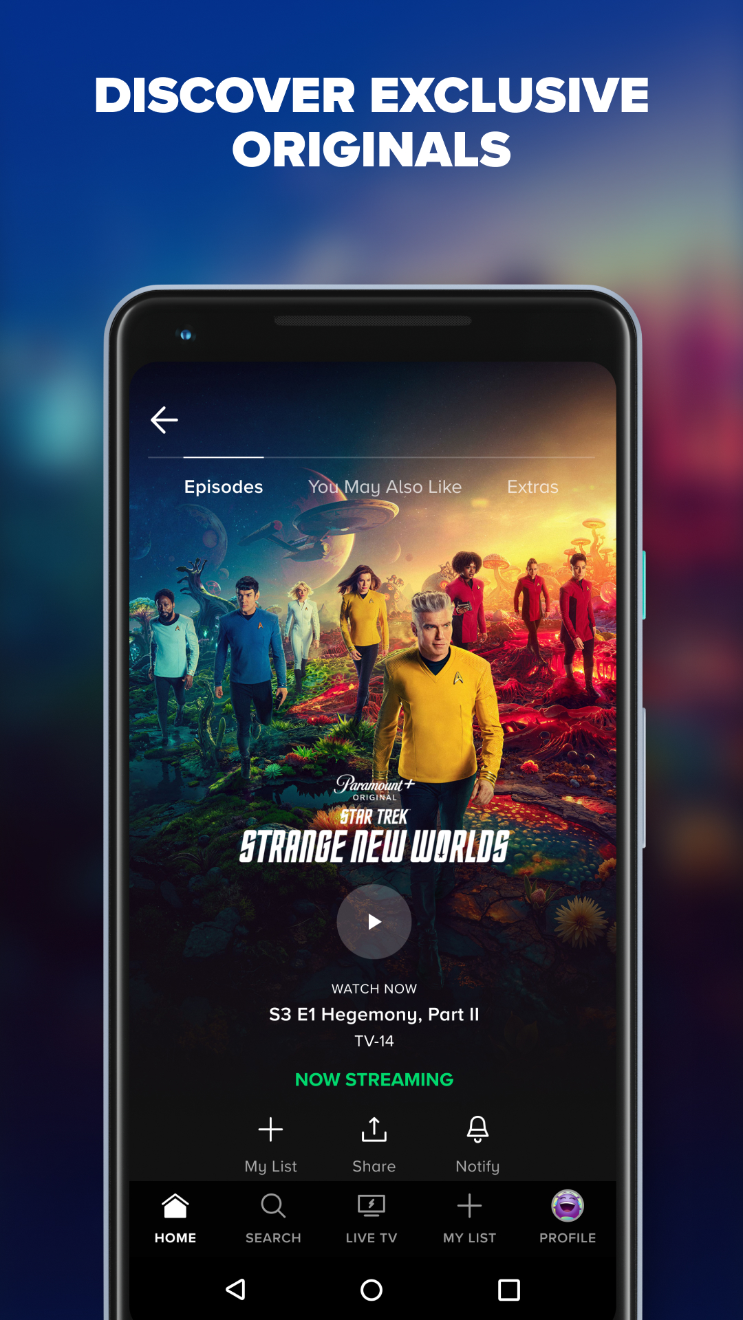 اسکرین شات 1 برنامه Paramount+
