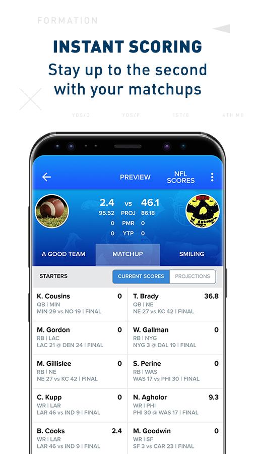 اسکرین شات 3 برنامه CBS Sports Fantasy