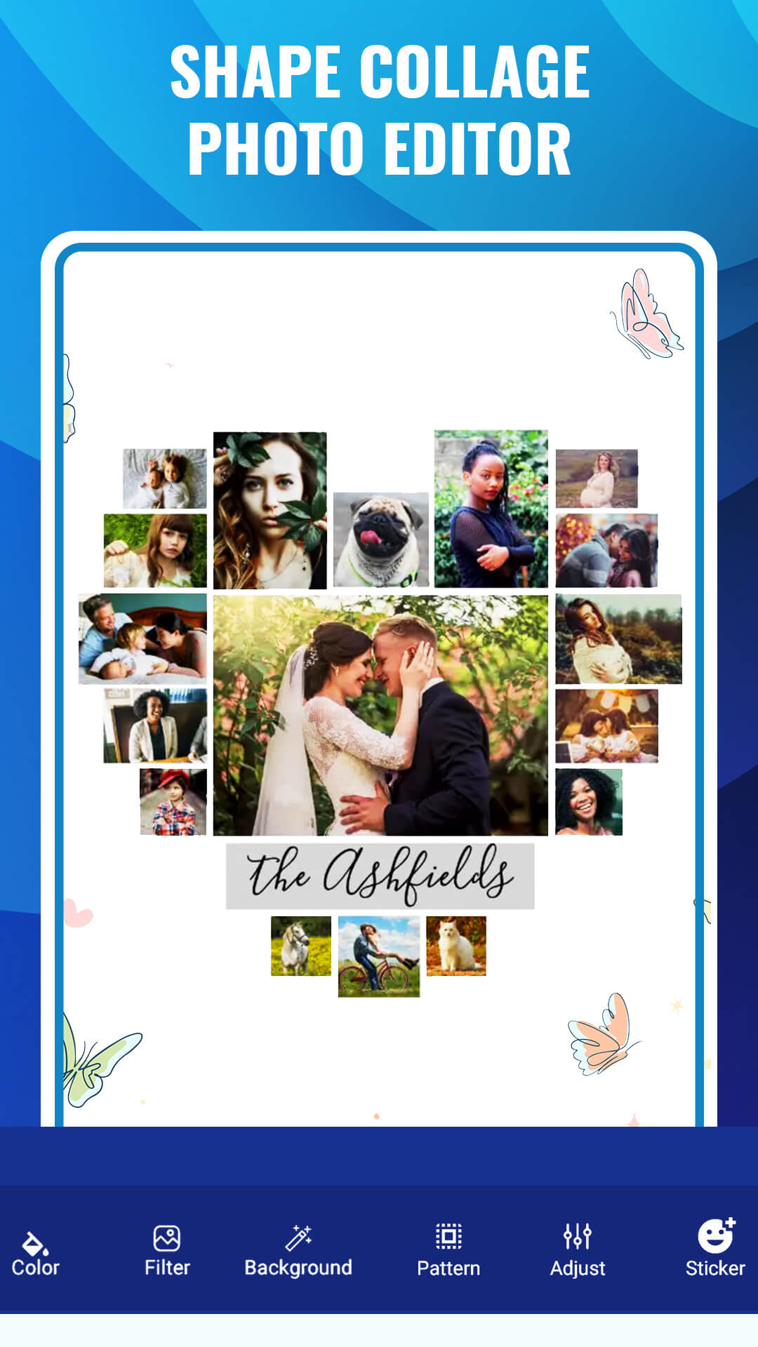 اسکرین شات 1 برنامه Shape Collage Photo Editor