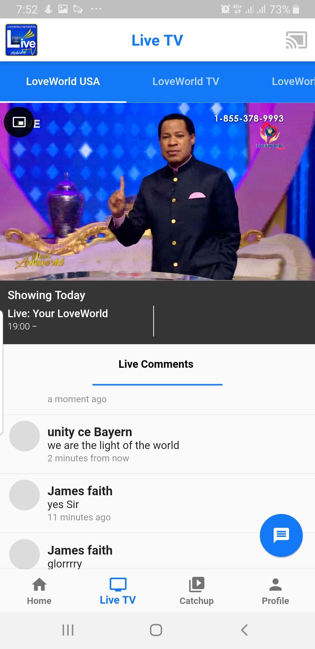 اسکرین شات 2 برنامه Live TV Mobile