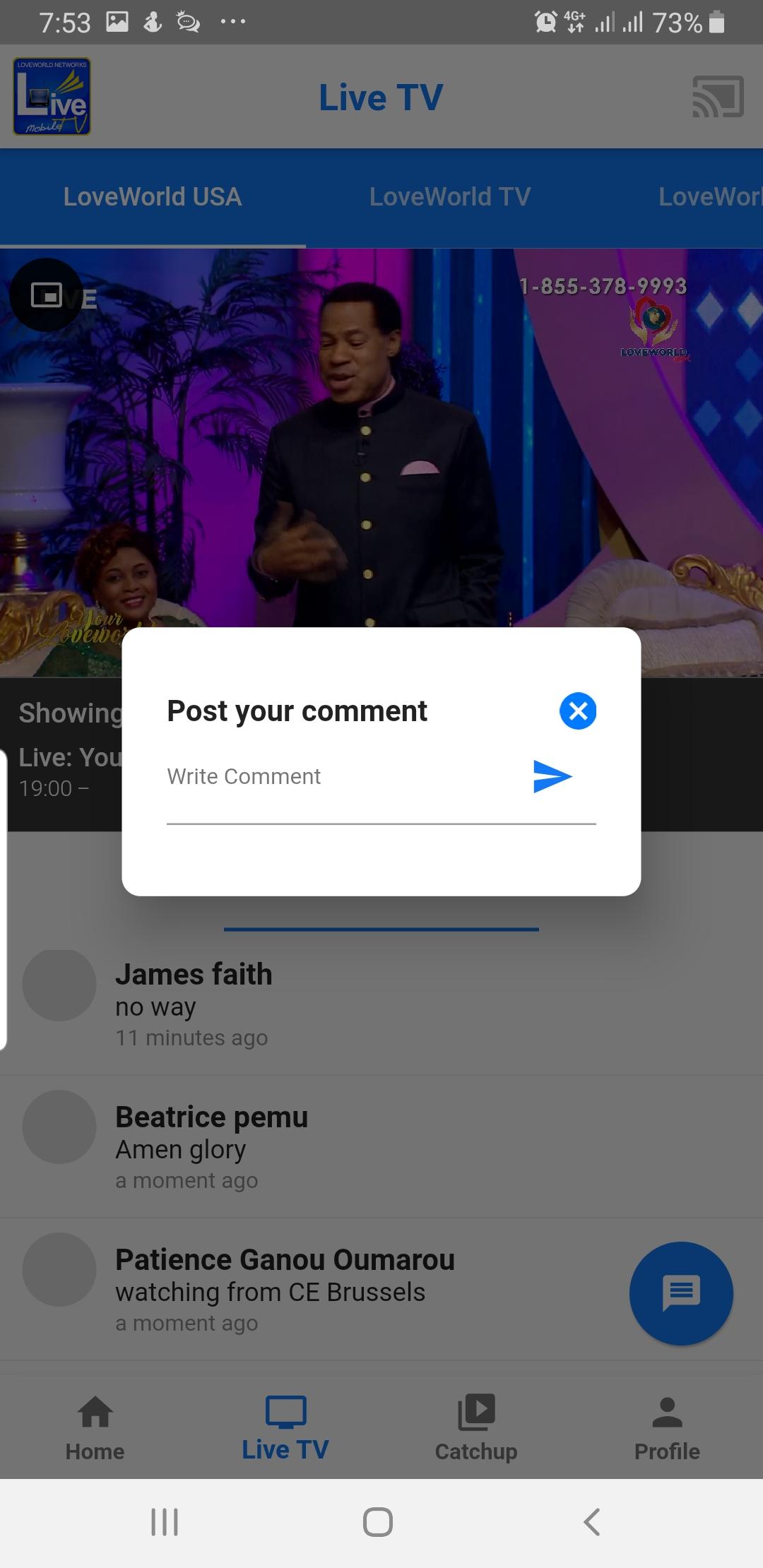 اسکرین شات 4 برنامه Live TV Mobile