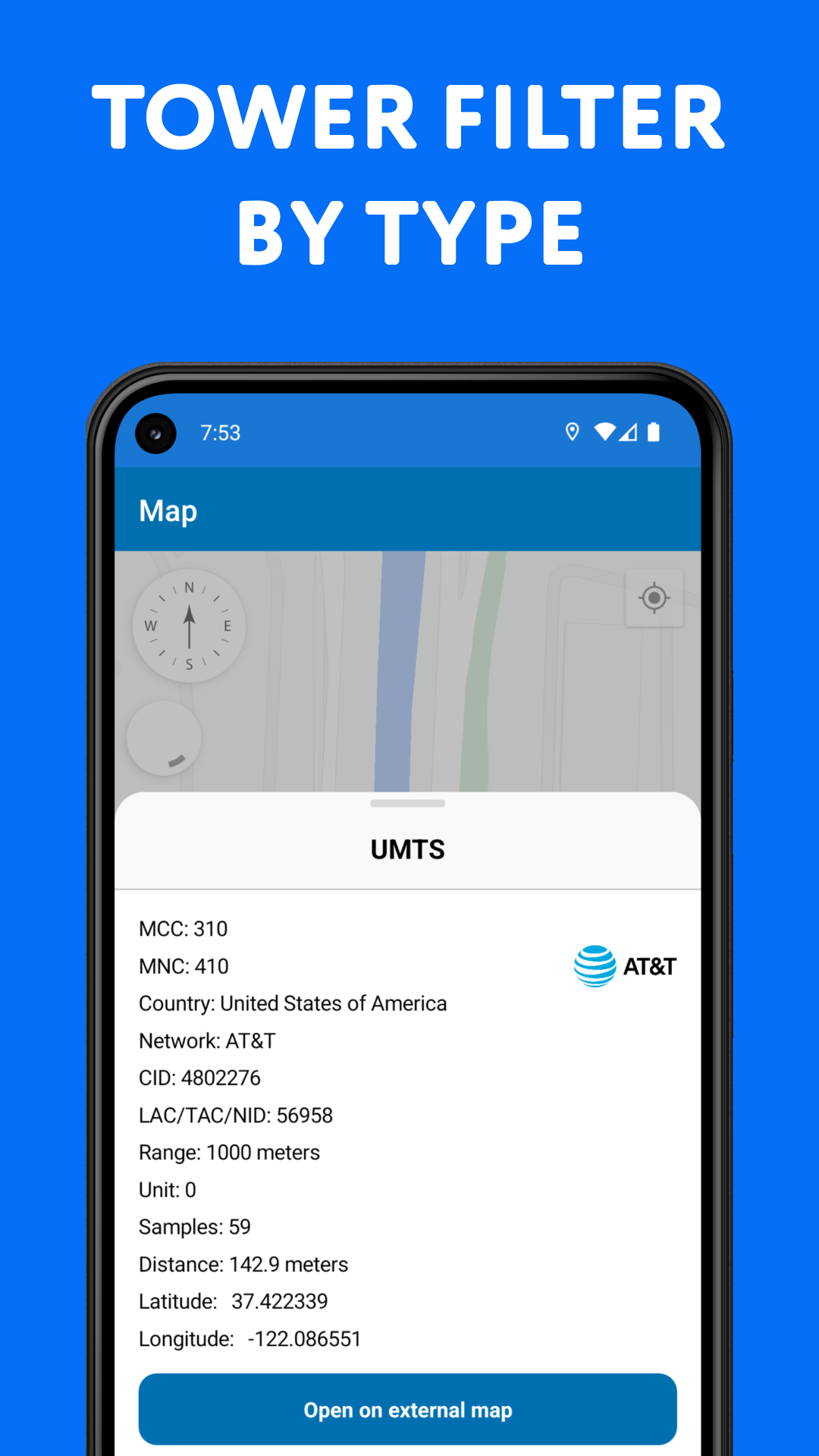 اسکرین شات 4 برنامه Cellular Tower - Signal Finder