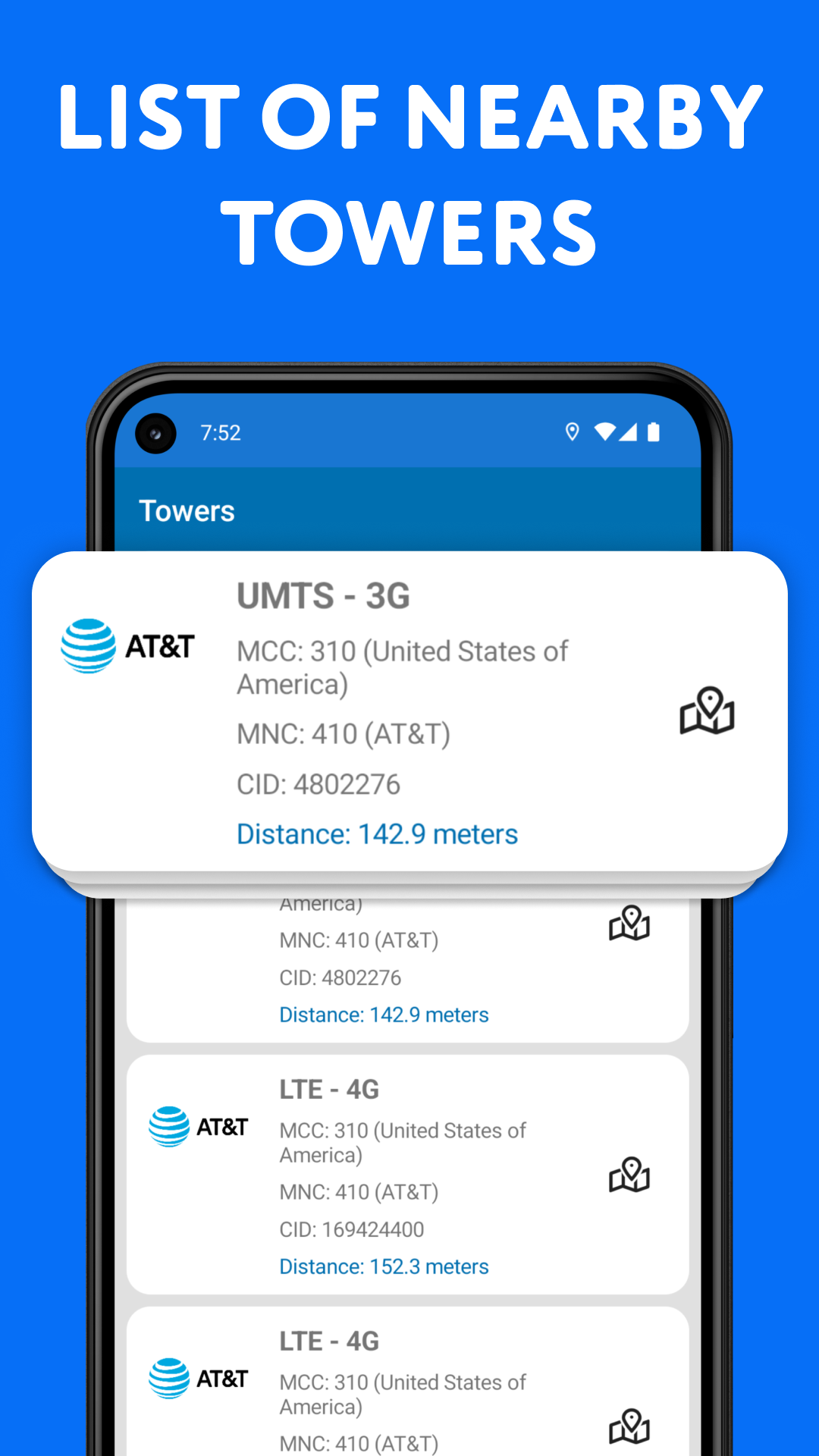 اسکرین شات 3 برنامه Cellular Tower - Signal Finder
