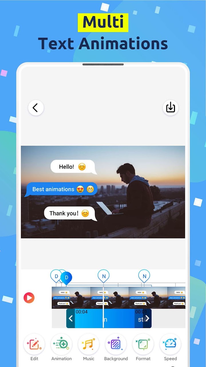 اسکرین شات 6 برنامه Hype Text - Animated Text & Intro Maker