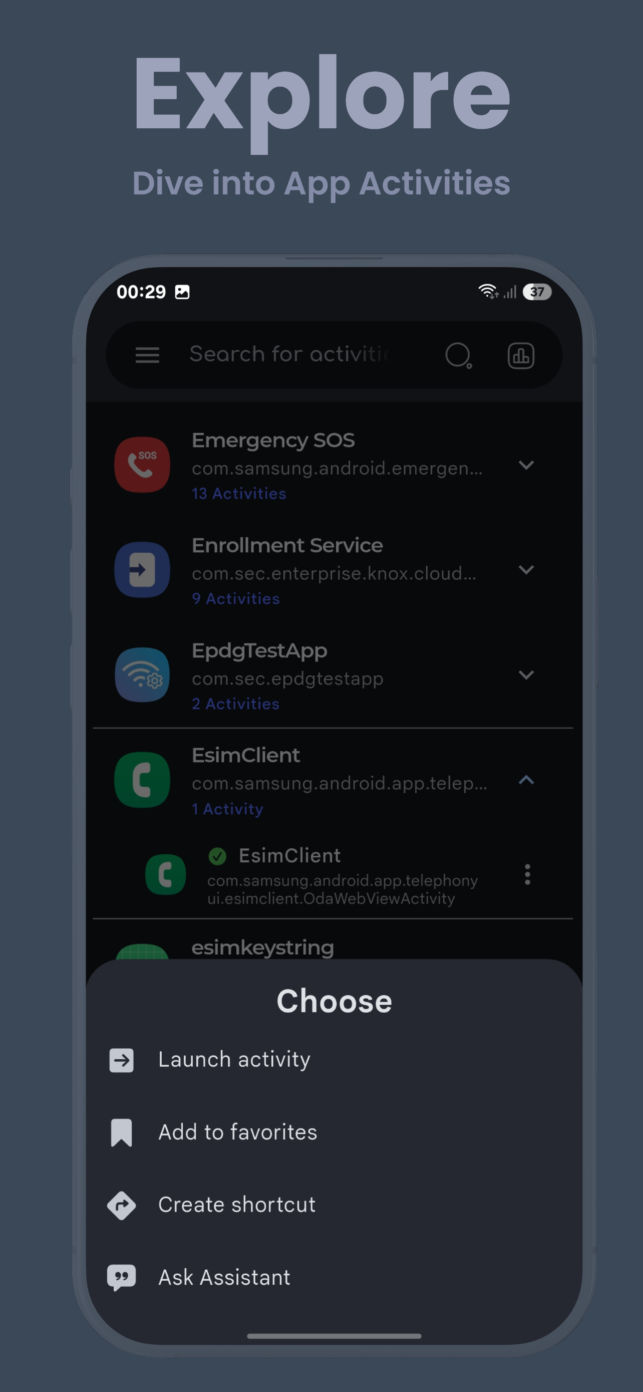 اسکرین شات 3 برنامه Hidden Settings