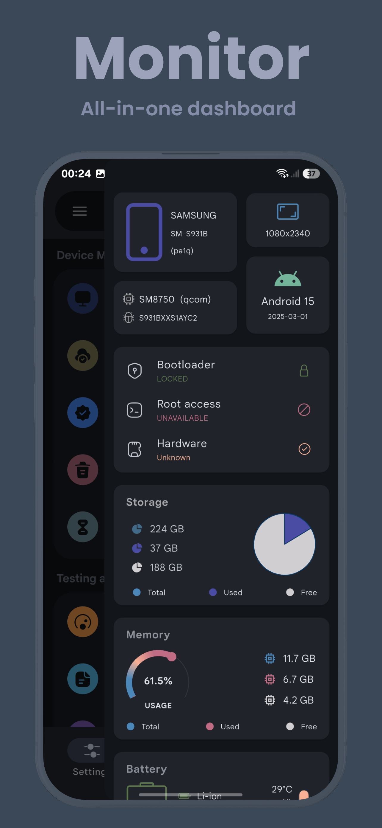 اسکرین شات 2 برنامه Hidden Settings