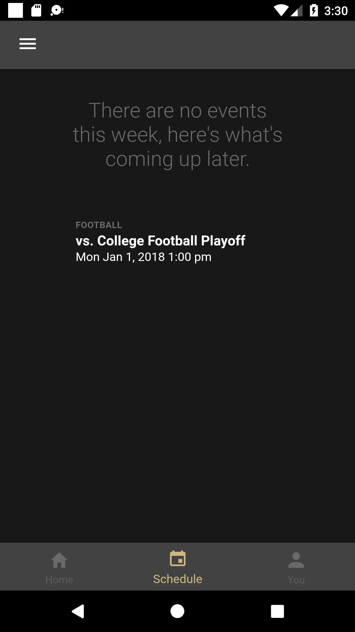 اسکرین شات 2 برنامه College Football Playoff