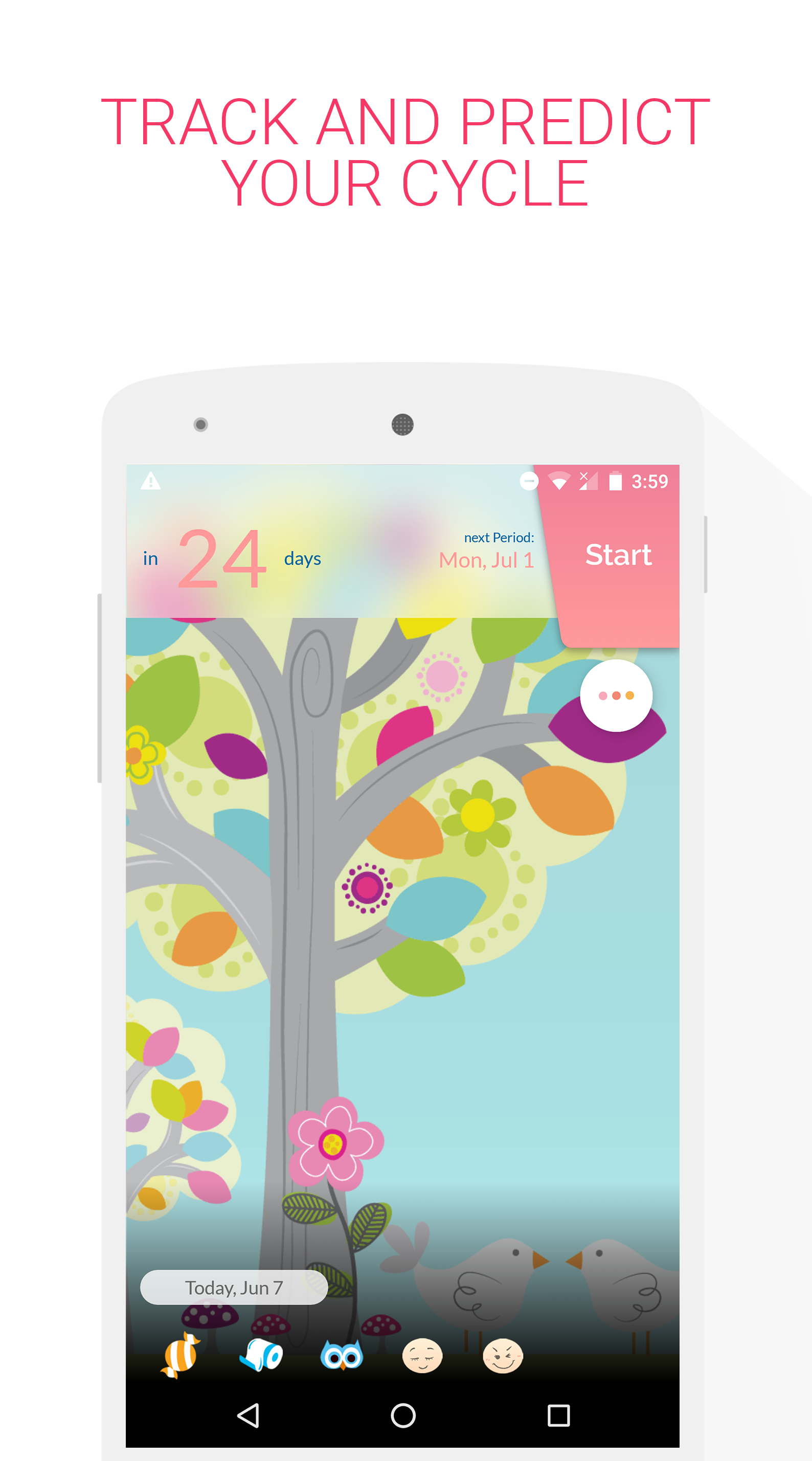 اسکرین شات 2 برنامه Period Tracker