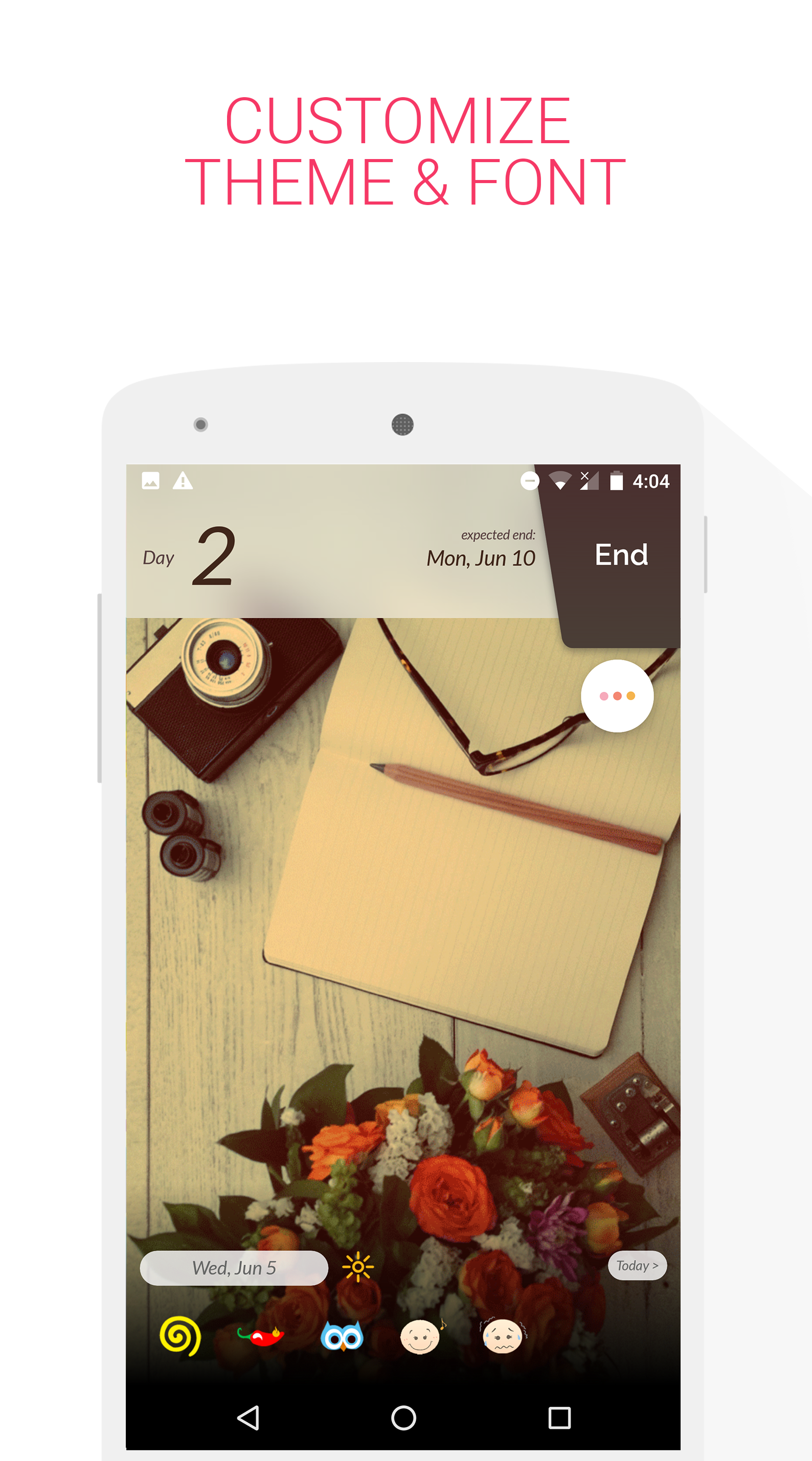 اسکرین شات 4 برنامه Period Tracker