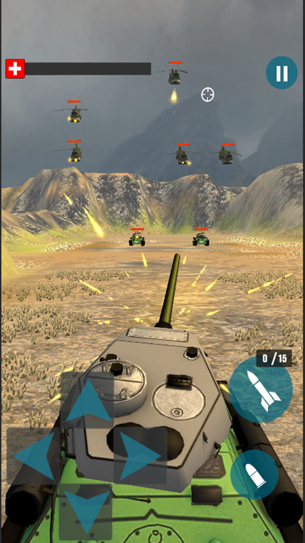 اسکرین شات 4 بازی Tanks Battle Blitz War Games