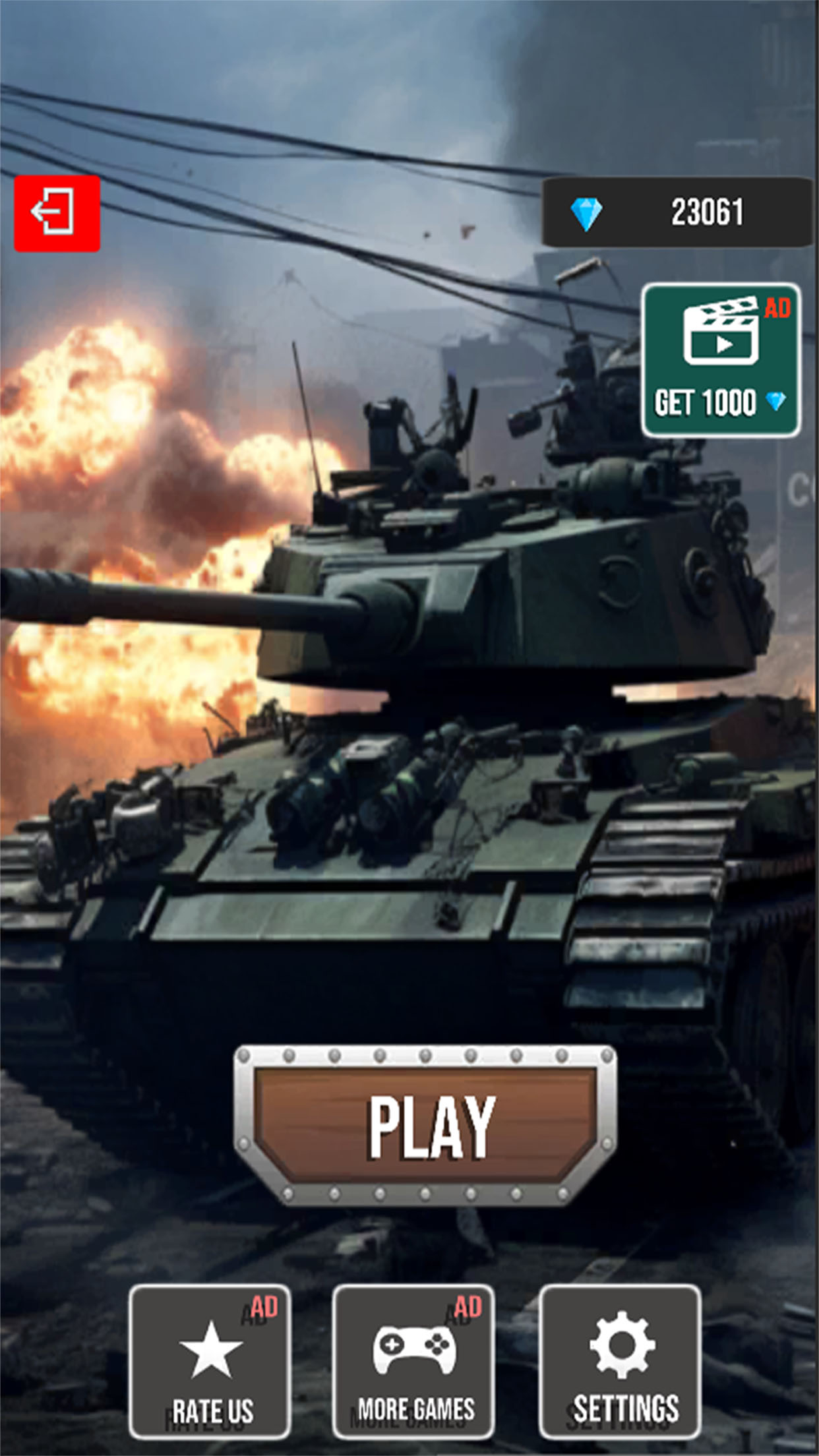 اسکرین شات 1 بازی Tanks Battle Blitz War Games
