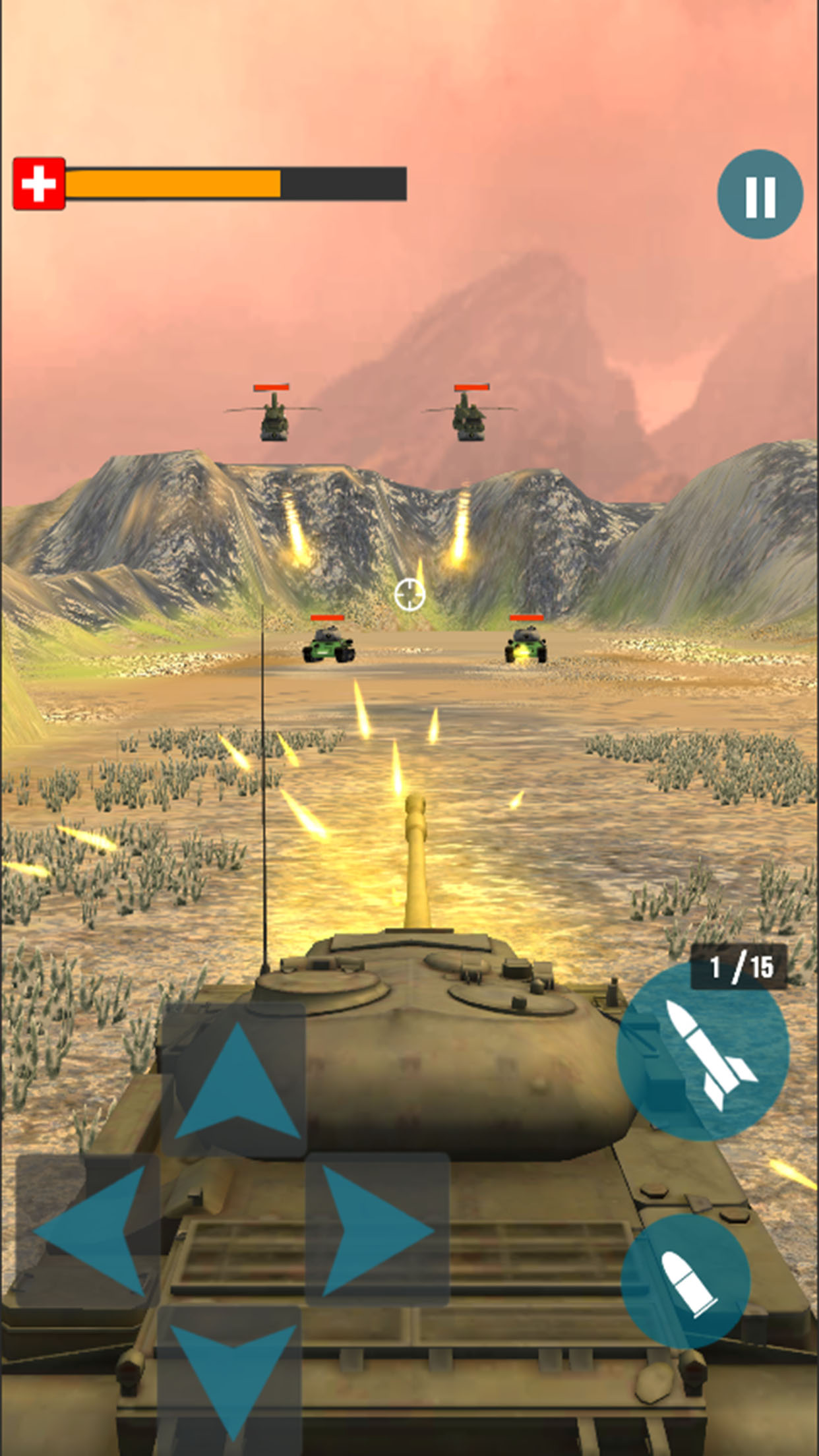 اسکرین شات 2 بازی Tanks Battle Blitz War Games