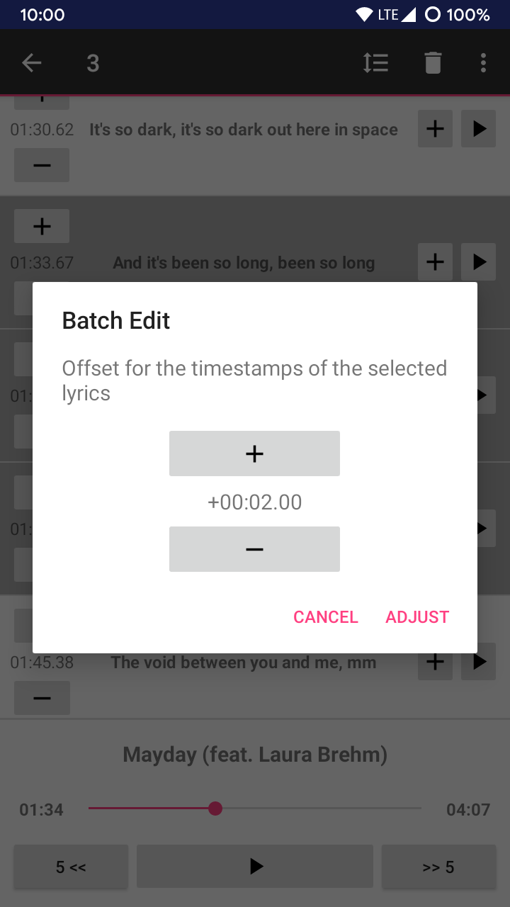 اسکرین شات 4 برنامه LRC Editor