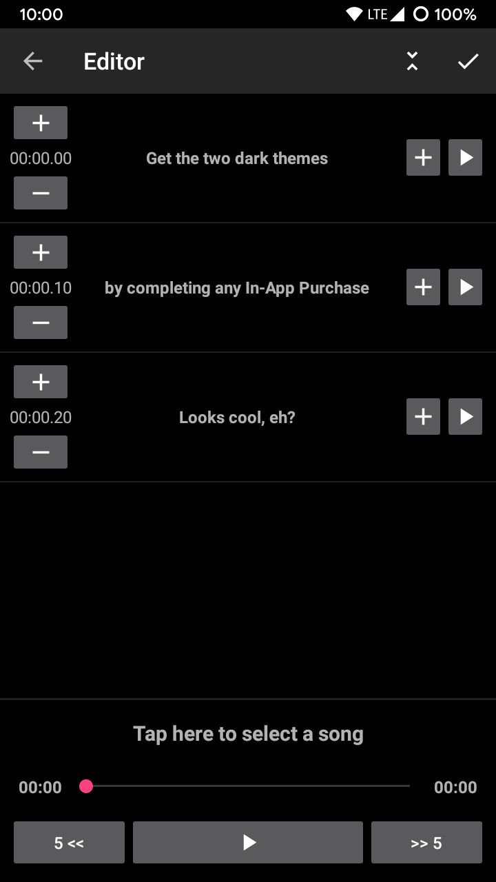 اسکرین شات 7 برنامه LRC Editor