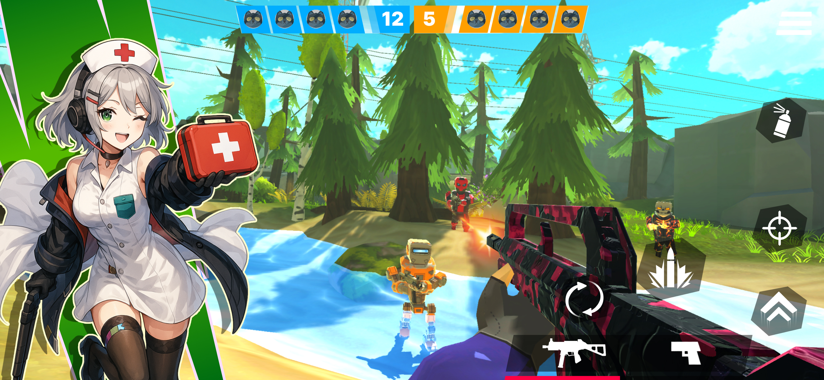 اسکرین شات 2 بازی Tactic Shot: FPS Pixel Shooter