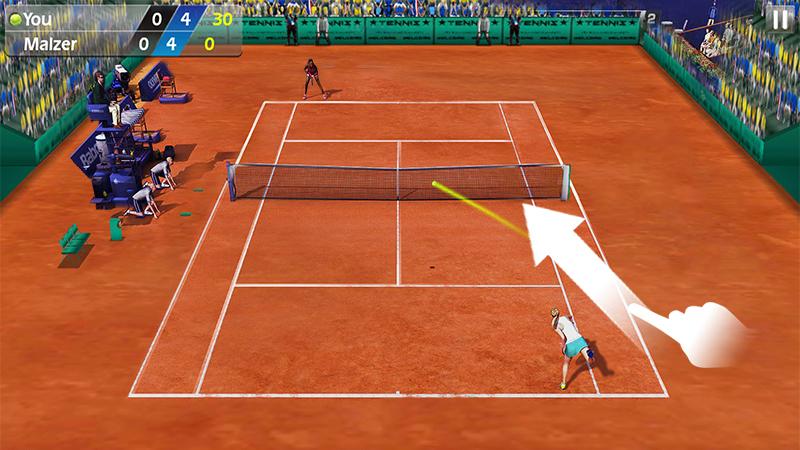 اسکرین شات 3 بازی 3D Tennis
