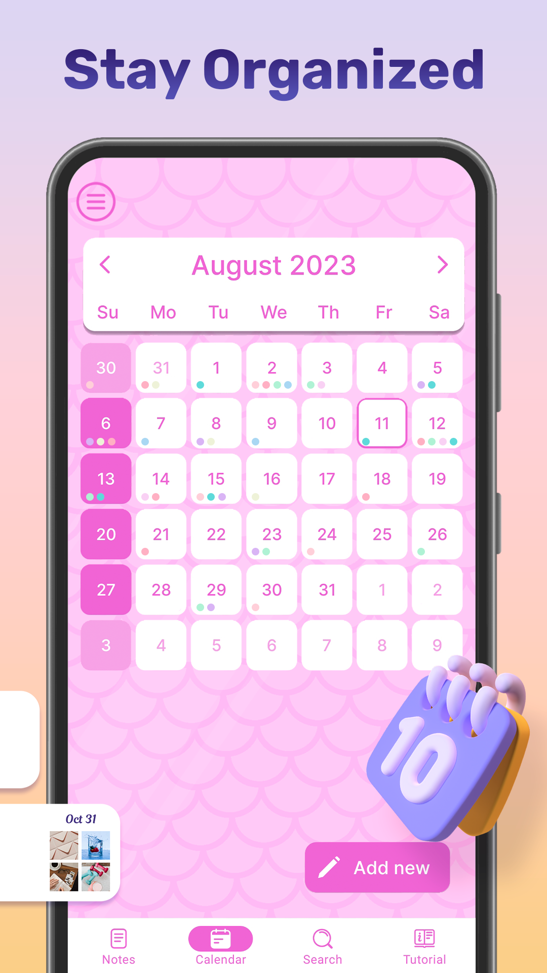 اسکرین شات 2 برنامه My Color Note Notepad