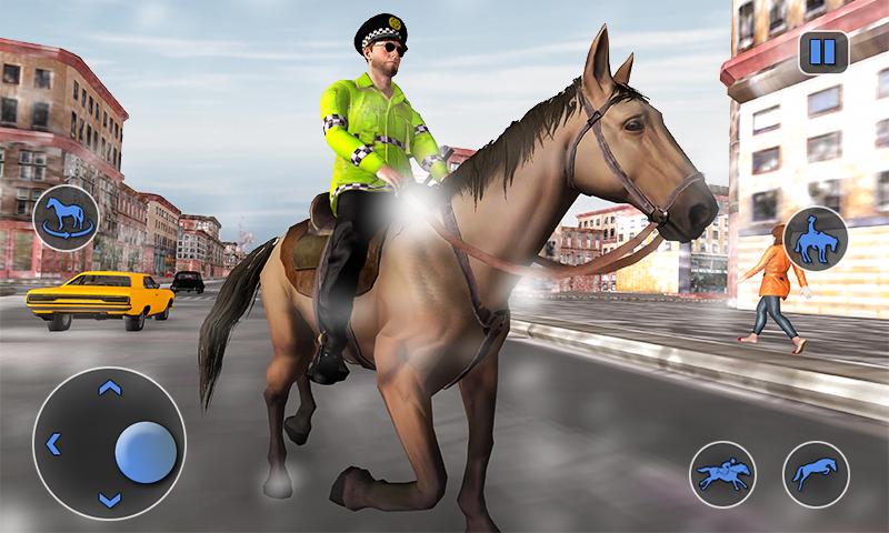 اسکرین شات 2 بازی Mounted Horse Cop Chase Arrest