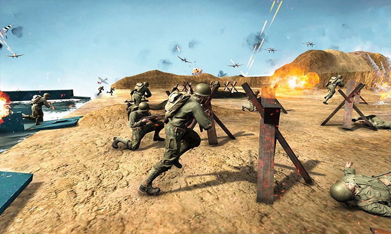 اسکرین شات 1 بازی D-Day World War 2 Army Games