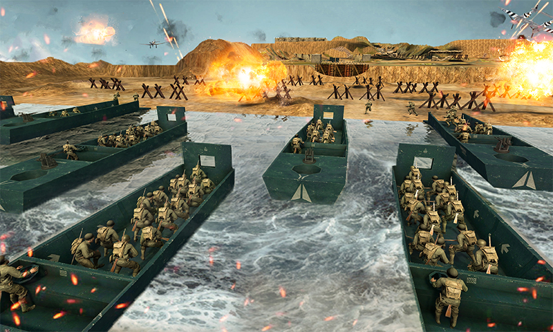 اسکرین شات 5 بازی D-Day World War 2 Army Games