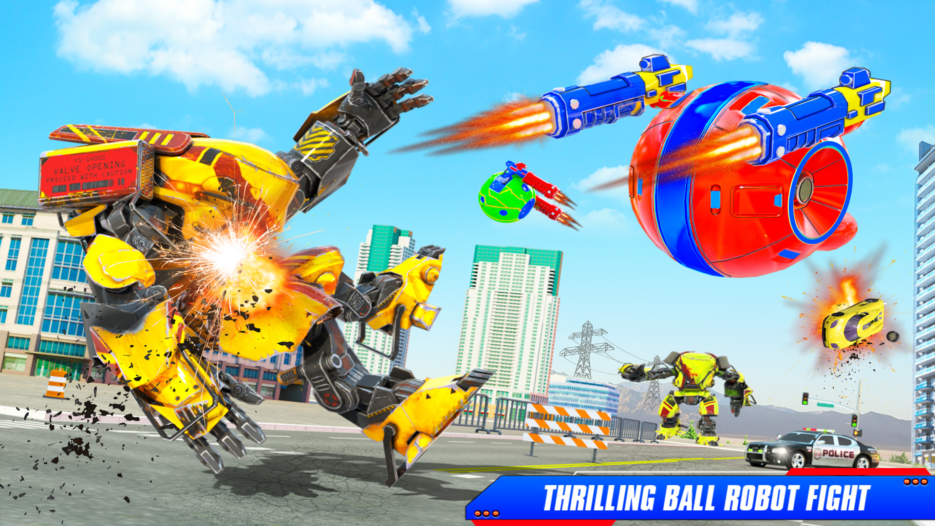 اسکرین شات 1 برنامه Ball Robot Car Transform Game